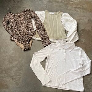 Zara girls shirts and bodysuit. Size 13-14